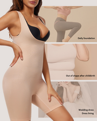Plus Size Low-Cut Tummy Control And Hip Lifting Bodysuit