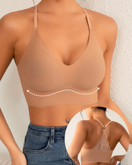 One-Piece Breathable And Comfortable Wire-Free Lace Bra