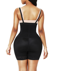 Sponge Padding Hip And Buttock Shaping Shorts With Shoulder Straps
