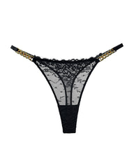 Sexy Rhinestone Metal Chain Women's Thong