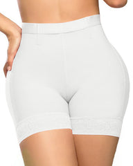 High Waist Lace Trim Butt Sculpting Short
