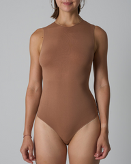 Seamless Round Neck Sleeveless Bodysuit