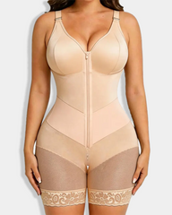 Zipper Tummy Control & Butt Lifter Shapewear Bodysuit