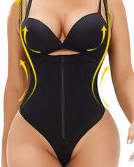 One-Piece Waist-Cinching Triangle-Breasted Body-Shaping Suit