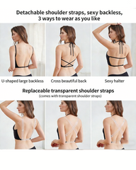 Seamless U-Shaped Backless Bra For Small Busts Providing Support And Preventing Sagging
