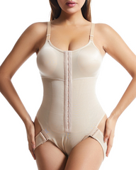 Tummy Control Butt Lifter Shapewear Bodysuit With Adjustable Hooks