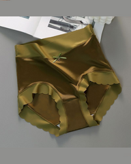 Seamless Mid-Waist High-Stretch Ice Silk Skin-Friendly Underwear