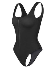 Front Zip Triangle Jumpsuit