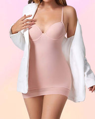 Lingerie Free Bra One-Piece Shapewear Dress