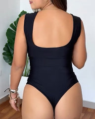 Double Layer Tummy Control Bodysuit