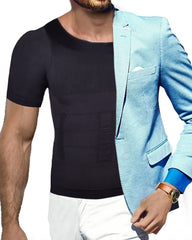 Men's Short-Sleeved Tummy Control Bottoming Body-Shaping Garment