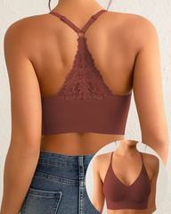 One-Piece Breathable And Comfortable Wire-Free Lace Bra
