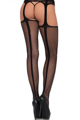 Dual Net Garter Stockings
