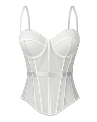 Sexy Mesh Suspender Corset