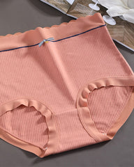 Mulberry Silk Antibacterial Crotch High Waist Seamless Tummy Control Underwear