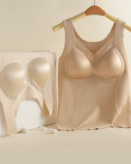 Gathered Upper Breast-Holding Warm Shaping Vest