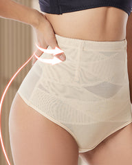 Thin Cross High Waist Shaping T-Back Briefs