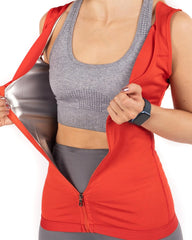 Women's Zipper Heat Trapping Sweat Vest