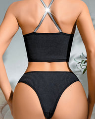 Thin Strap Bra Set