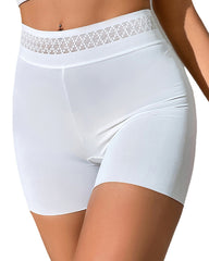 Solid Color Hip-Lifting And Tummy-Control Shorts