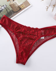 Sexy Transparent Hollow Briefs