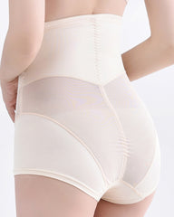 High Waist Button Zipper Tummy Tuck Underwear