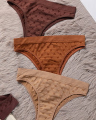 Sexy Simple Printed Cotton Crotch Briefs