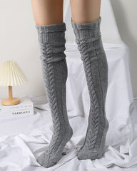 Knee-Length Knitted Socks