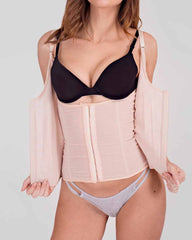 Women Shapewear Bodysuit Latex Waist Trainer Full Body Shaper Tummy Control Fajas Zipper Open Bust Corset