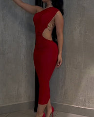 Women's Off-Shoulder Bodycon Midi Dress
