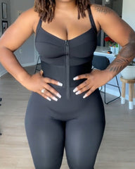 Women's Adjustable Straps Tummy Control Shaping Jumpsuit