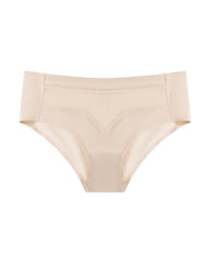 Mid-Waist Ice Silk Naked Invisible Underwear
