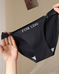 Sexy Hollow Ring Buckle Heart Seamless Ice Silk Underwear