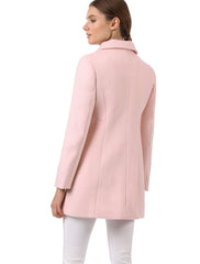 Peter Pan Collar Double Breasted Long Trench Pea Coat