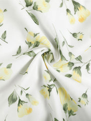 Spaghetti Strap Dress A-Line Smocked Beach Summer Floral Sundress