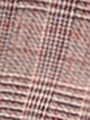 Plaid Notched Lapel One Button Houndstooth Blazer Jacket