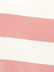 Striped 3/4 Sleeve Casual Basic Boat Neck T-shirt