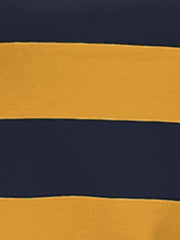 Striped 3/4 Sleeve Casual Basic Boat Neck T-shirt