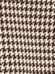 Work Office 3/4 Sleeve Boat Neck Houndstooth Printed Top Blouse