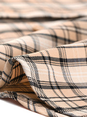 Cotton Classic Button Down Plaid Short Sleeve Shirt