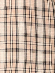 Cotton Classic Button Down Plaid Short Sleeve Shirt
