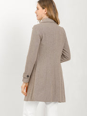 Peter Pan Collar Single Breasted Overcoat Winter Pea Coat