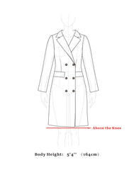 Belted Wrap Outerwear Shawl Collar Asymmetric Hem Plaid Coat