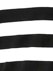 Striped 3/4 Sleeve Round Neck Casual T-Shirt
