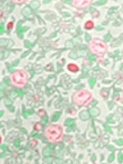 Puff Sleeve Shirt Point Collar Top Button Down Floral Blouse