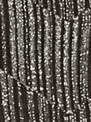 Party Glitter 3/4 Sleeve Shiny Striped Metallic Tops