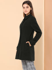 Peter Pan Collar Single Breasted Overcoat Winter Pea Coat