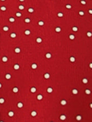 Retro Dots Bow Tie Peter Pan Collar Chiffon Blouse