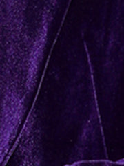 Shawl Collar Single Button Velvet Solid Office Work Jacket Blazer
