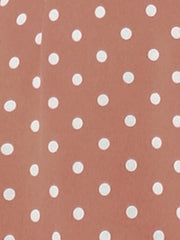 Summer Sweetheart Neck Ruffled Hem Puff Short Sleeve Polka Dots Dress